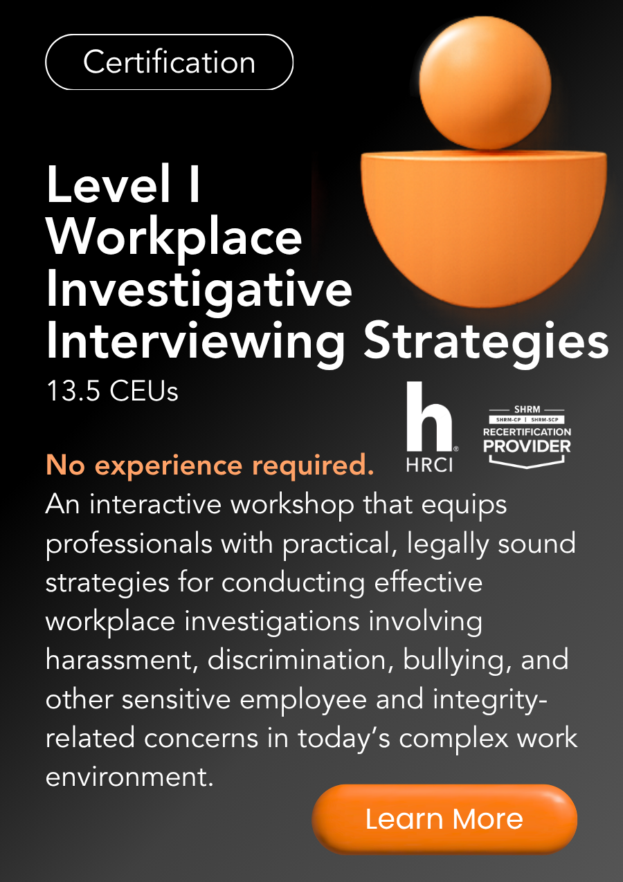 WZ Workplace Investigations training
